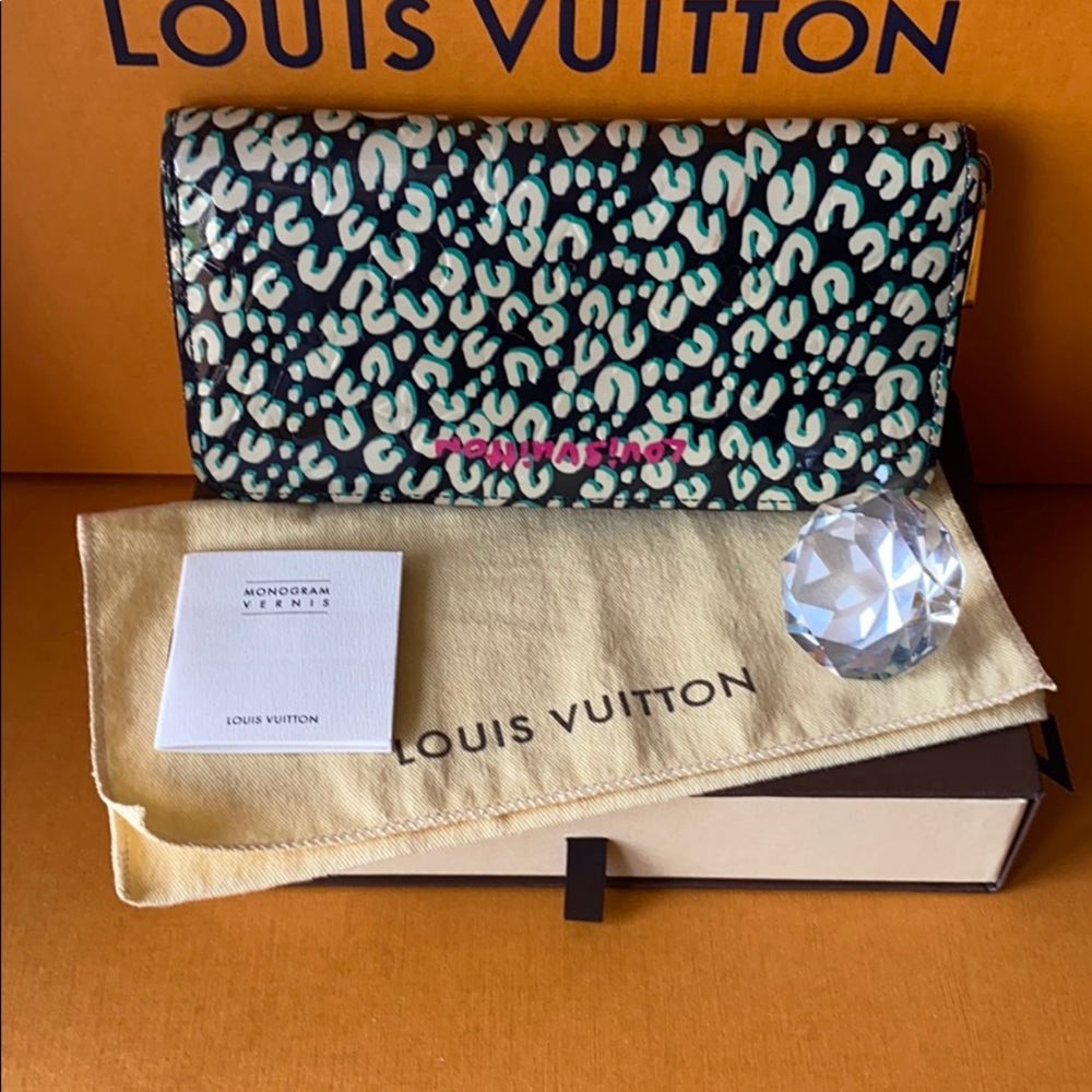 Authentic Louis Vuitton Stephen Sprouse Leopard Wallet Limited Edition Vernis